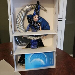 Barbie Moon Goddess Doll In Navy Blue Dress With The Moon. By Bob Mackie